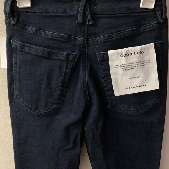 Good American Good Legs NWT Dark Wash Jeans - Picture 2 of 5